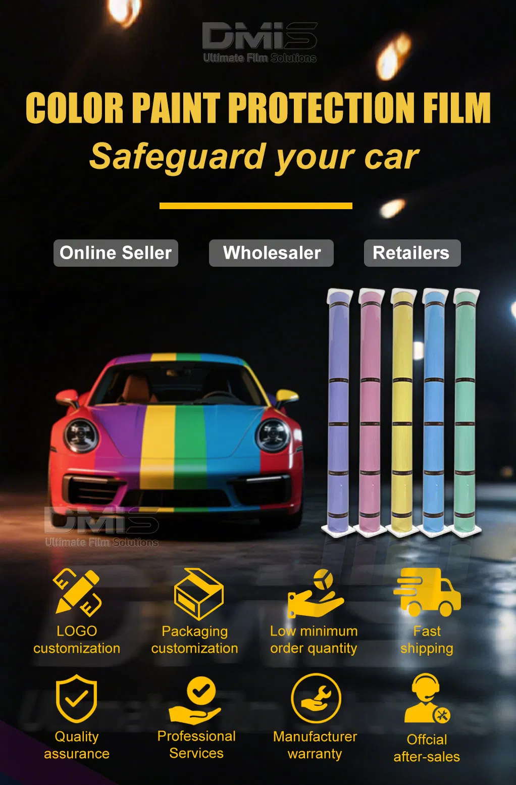 Crystal Super Glossy Vinyl Car Wrap productå±ç¤º